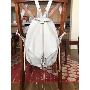 Rebecca minkoff Julian medium Backpack light gray quilted pockets